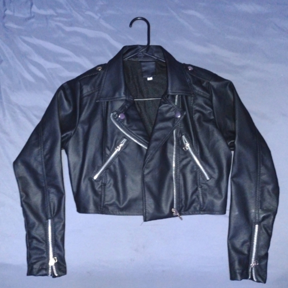 Small Faux Leather Jacket